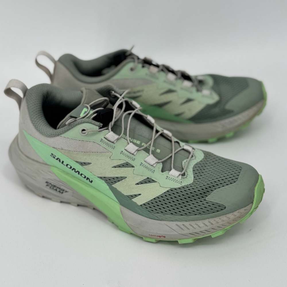 Salomon Women's Sense Ride 5 Trail Running Shoes Sage Green Size 6 - Picture 15 of 15
